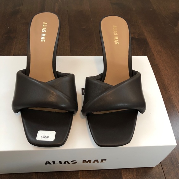 ALIAS MAE chocolate brown heel size 38 - Picture 2 of 7
